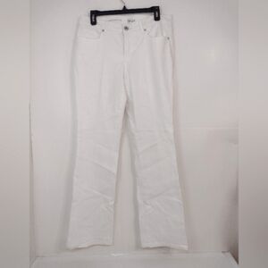 Style & Co. Curvy Boot leg women's white pants size (10)